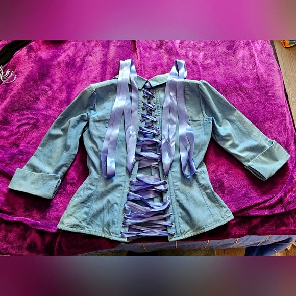 Corset Story blue business top - Picture 2 of 2